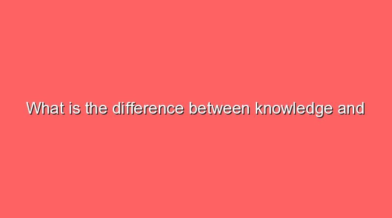 what is the difference between knowledge and wisdom 11775