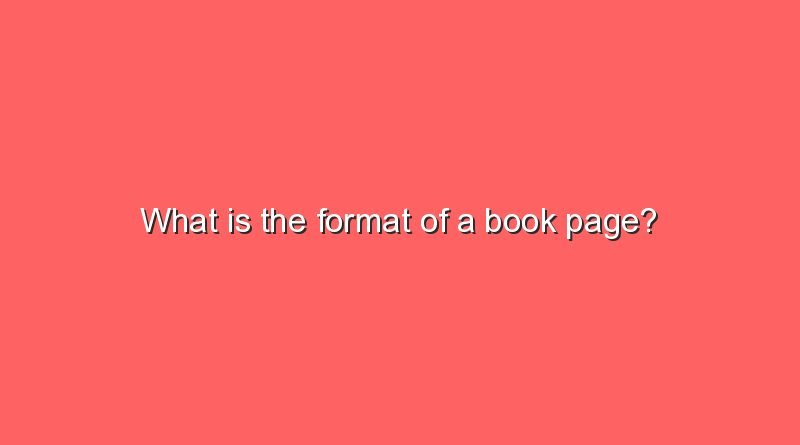 what is the format of a book page 10113