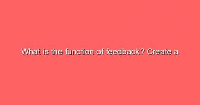 what is the function of feedback create a possible example from professional life 7661