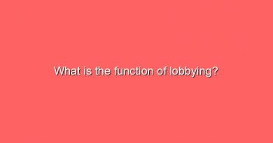 what is the function of lobbying 5520