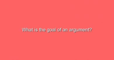 what is the goal of an argument 6782