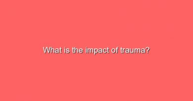 what is the impact of trauma 9882