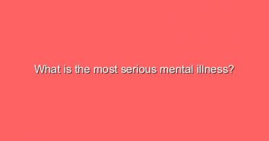 what is the most serious mental illness 9431