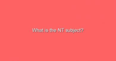 what is the nt subject 5371