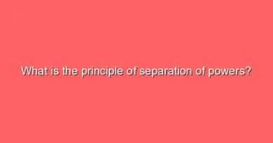 what is the principle of separation of powers 10853