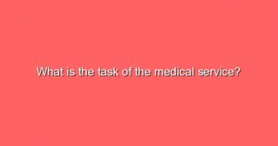 what is the task of the medical service 9755