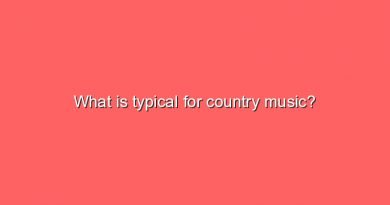what is typical for country music 9287
