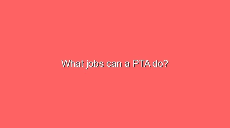 what jobs can a pta do 6198