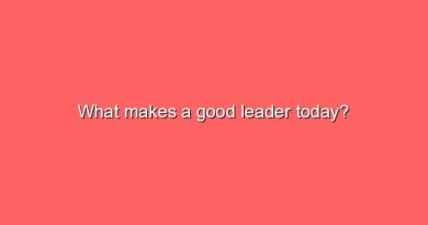 what makes a good leader today 9030