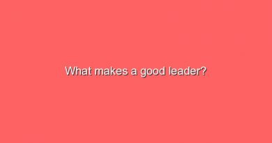 what makes a good leader 7000