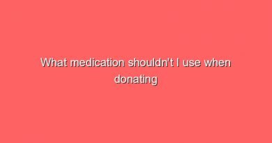 what medication shouldnt i use when donating blood 6742