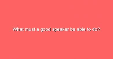 what must a good speaker be able to do 5632
