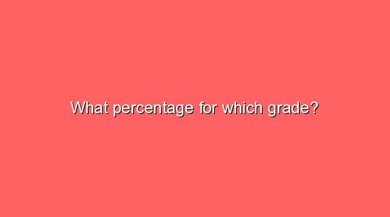 what percentage for which grade 9697