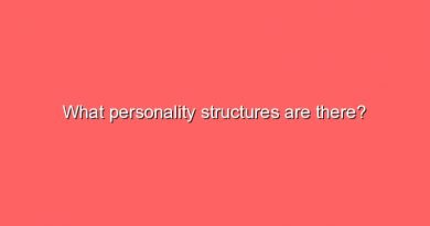 what personality structures are there 11345
