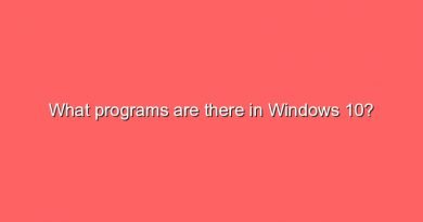 what programs are there in windows 10 11425