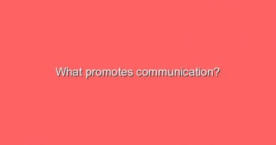 what promotes communication 7599