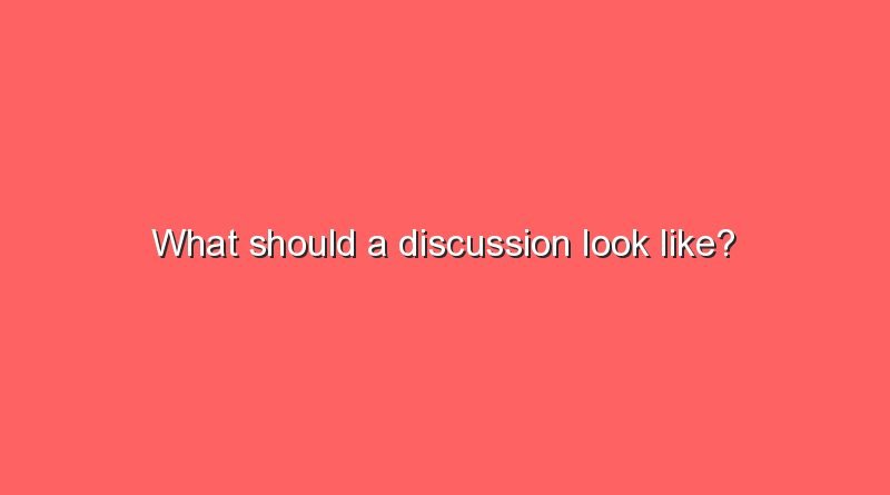 what should a discussion look like 8272