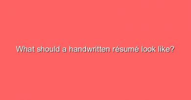 what should a handwritten resume look like 5773