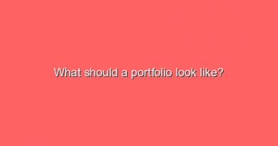 what should a portfolio look like 5580
