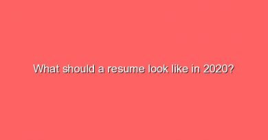 what should a resume look like in 2020 5966