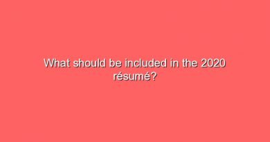 what should be included in the 2020 resume 2 6303