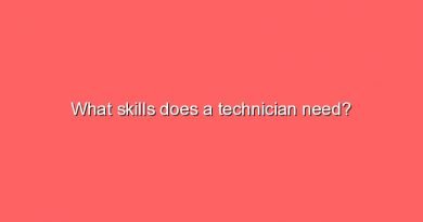 what skills does a technician need 7608