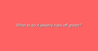 what to do if jewelry rubs off green 6019