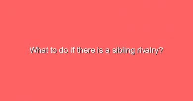 what to do if there is a sibling rivalry 5524