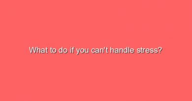 what to do if you cant handle stress 10759