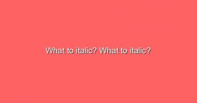 what to italic what to italic 6039