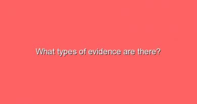 what types of evidence are there 8709