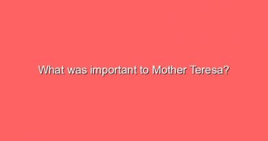 what was important to mother teresa 7089