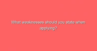 what weaknesses should you state when applying 7768