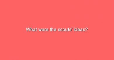 what were the scouts ideas 7232