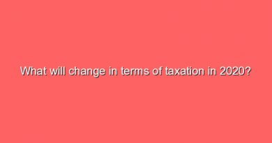 what will change in terms of taxation in 2020 5171