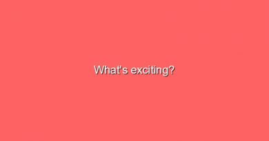 whats exciting 6839