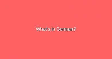 whats in german 10708