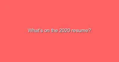 whats on the 2020 resume 8992