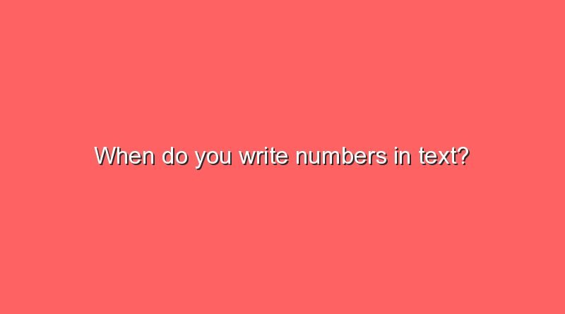 when do you write numbers in text 2 7351