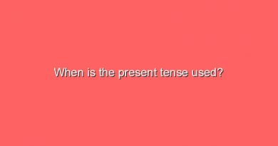 when is the present tense used 8125