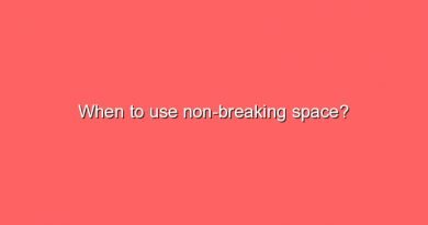 when to use non breaking space 11488