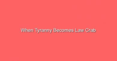 when tyranny becomes law crab 12763