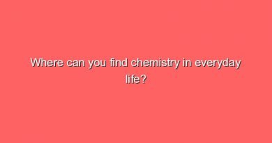 where can you find chemistry in everyday life 10557