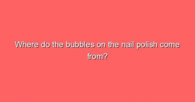where do the bubbles on the nail polish come from 5977