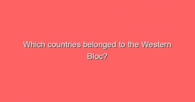 which countries belonged to the western bloc 9919