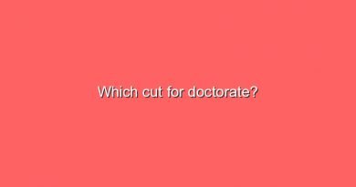 which cut for doctorate 6292