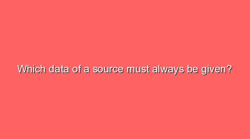 which data of a source must always be given 6617