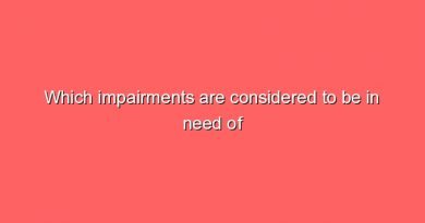 which impairments are considered to be in need of care 6164