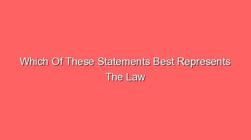 which of these statements best represents the law of demand 12199
