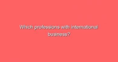 which professions with international business 2 8956